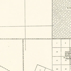 Vintage Chaco Province, Argentina Map 1920
