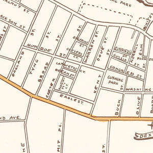 Vintage Map of Newburyport, Massachusetts 1955