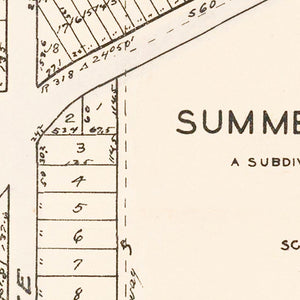 Vintage Summerall Park Heights, Tavares, FL Map 1926