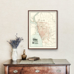 Vintage Map of Buffalo, New York 1891