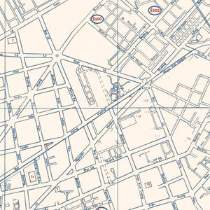 Vintage Map of Saigon, Vietnam 1968