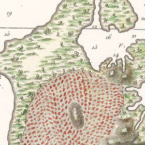 Vintage Guantanamo Bay Cuba Map 1830