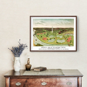 Vintage Map of Washington, DC 1892