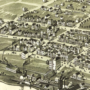 Vintage Map of Davis, West Virginia 1898