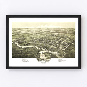 Vintage Map of Davis, West Virginia 1898