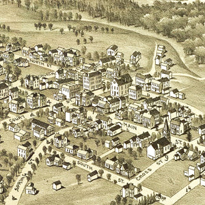 Vintage Map of Harrisville, West Virginia 1899