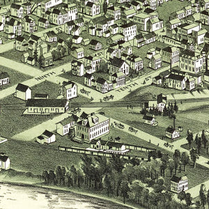 Vintage Map of Moundsville, West Virginia 1899