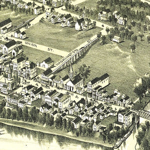 Vintage Map of New Martinsville, West Virginia 1899