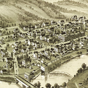 Vintage Map of Phillippi, West Virginia 1897