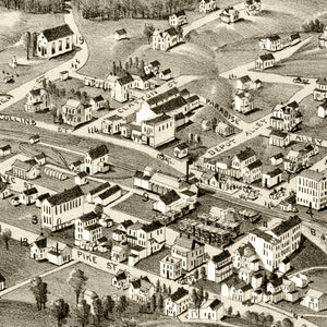 Vintage Map of Pennsboro, West Virginia 1899