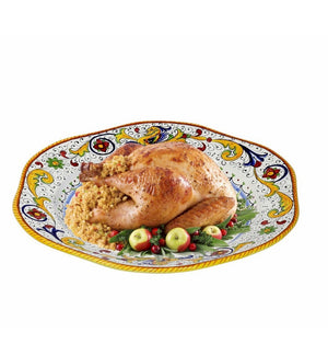 RAFFAELLESCO DELUXE: Hexagonal Extra Large Charger Platter