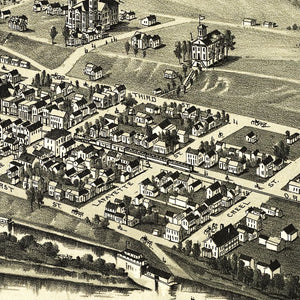 Vintage Map of St. Mary's, West Virginia 1899