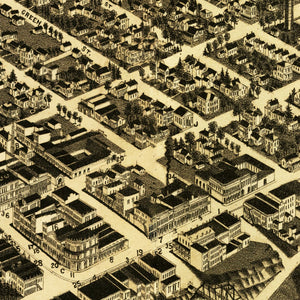 Vintage Map of Selma, Alabama 1887