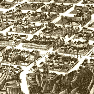 Vintage Map of Tuskaloosa, Alabama 1887