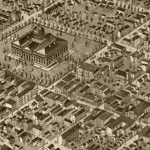Vintage Map of Columbus, Ohio 1872