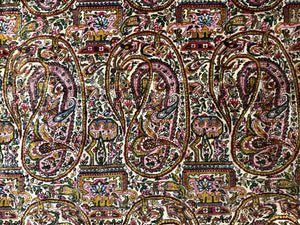 Rare Antique Persian Kerman Lavar Rug 9x12, Boteh Paisley Design
