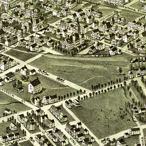 Vintage Map of Martin's Ferry, Ohio 1899