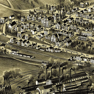 Vintage Map of Mingo Junction, Ohio 1899
