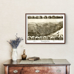 Vintage Map of Toronto, Ohio 1899