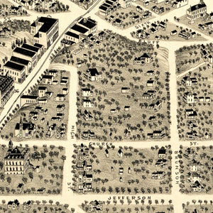 Vintage Map of Benton Harbor, Michigan 1889