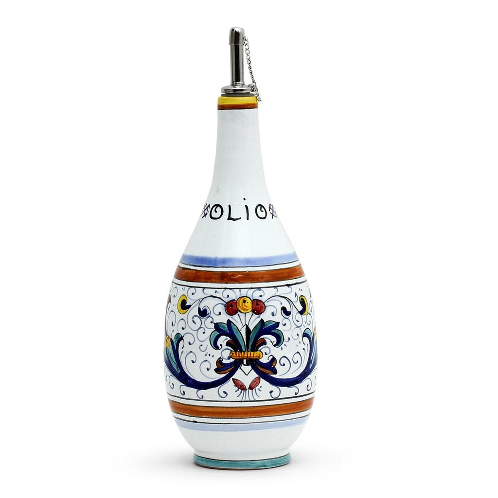 RICCO DERUTA DELUXE: Olive Oil Bottle Dispenser with Metal Capped Pourer