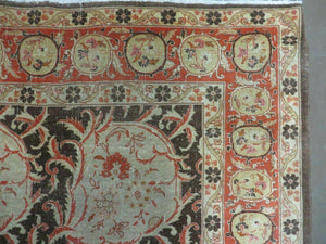6' X 8' Vintage Handmade Pakistan Floral Oriental Wool Rug Details Organic Nice