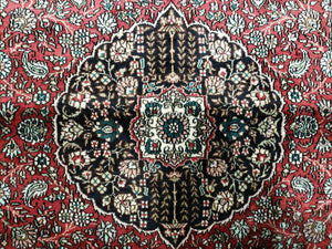 3' X 5' Vintage Fine Handmade India Oriental Kashmir Silk Rug 400 KPSI Wow