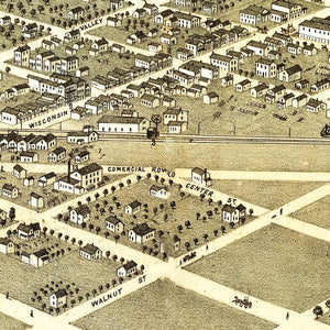 Vintage Map of Boscobel, Wisconsin 1869