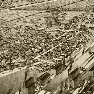 Vintage Map of Superior, Wisconsin 1893