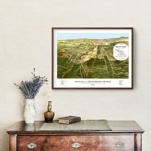 Vintage Map of Wauwatosa, Wisconsin 1892