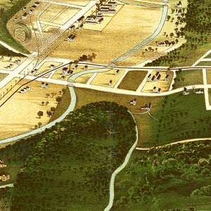 Vintage Map of Wauwatosa, Wisconsin 1892