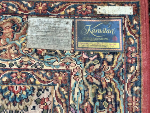 Karastan Multicolor Panel Kirman Rug #717, Wool Karastan Rug 5.9 x 9, Vintage Multipanel Kirman, Original Karastan Collection 700 Series