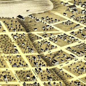 Vintage Map of St. Cloud, Minnesota 1869