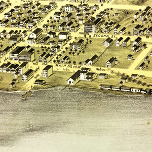 Vintage Map of Stillwater, Minnesota 1870
