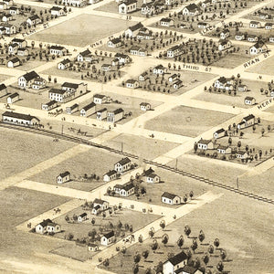 Vintage Map of Chillicothe, Missouri 1869