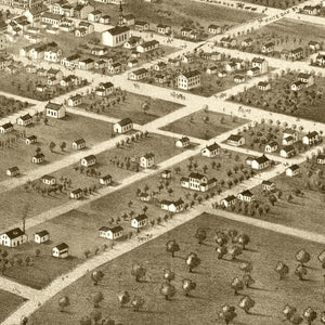 Vintage Map of Independence, Mississippi 1868