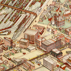 Vintage Map of Kansas City, Missouri 1895