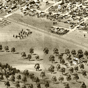 Vintage Map of Mexico, Missouri 1869