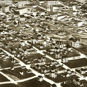 Vintage Map of Helena, Montana 1883