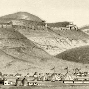 Vintage Map of Green River, Wyoming 1875