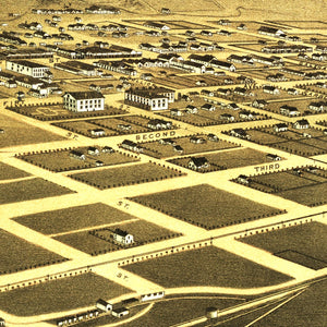 Vintage Map of Wood River Valley, Idaho 1884