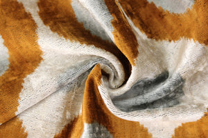 Amber Gray Silk Velvet Pillow – 16x16 Handmade Luxury Geometric Cushion