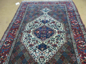4' X 7' Vintage Handmade Turkish Floral Orient Medallion Wool Veg Dye Rug Nice