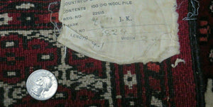 3' X 4' Vintage Handmade Pakistan Bokhara Turkoman Balouch Wool Rug Mat Nice