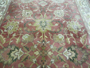 6' X 9' Vintage Handmade Indian Floral Oriental Wool Rug Veg Dyes Nice