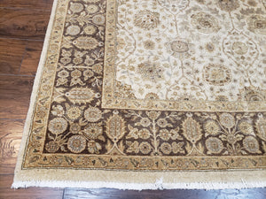 Long and Wide Corridor Rug 6 x 14.8, Hallway Carpet, Pakistani Pak Persian Rug, Haji Jalil Design, Allover Floral, Beige, Vintage, Handmade