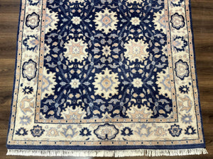 Blue and Beige Indian Rug, Indo Persian Carpet