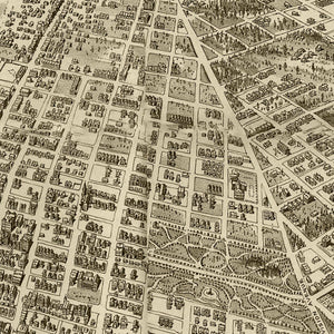 Vintage Map of Tacoma, Washington 1893