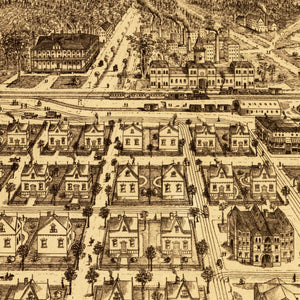 Vintage Map of Central City, Colorado 1887