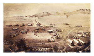 Vintage Map of Fort Collins, Colorado 1865